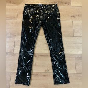 Tripp NYC Glossy Black Pants Size 34